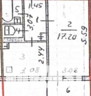 1-к квартира, вторичка, 33м2, 8/9 этаж