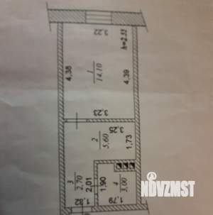 Студия квартира, вторичка, 25м2, 5/5 этаж
