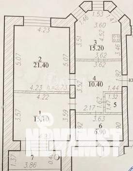 2-к квартира, вторичка, 76м2, 4/9 этаж