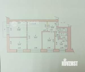 4-к квартира, вторичка, 59м2, 2/5 этаж