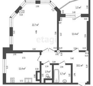 2-к квартира, вторичка, 61м2, 10/16 этаж