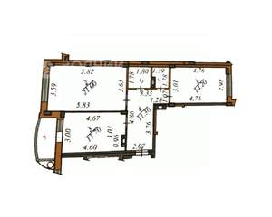 2-к квартира, вторичка, 66м2, 4/10 этаж