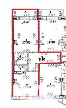 1-к квартира, вторичка, 54м2, 8/10 этаж