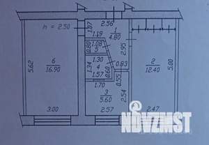 2-к квартира, вторичка, 44м2, 3/6 этаж