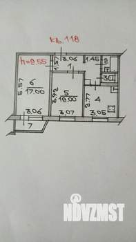 2-к квартира, вторичка, 52м2, 10/10 этаж