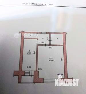 1-к квартира, вторичка, 35м2, 4/9 этаж