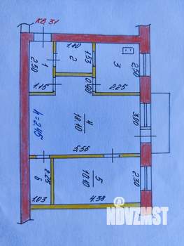 2-к квартира, вторичка, 43м2, 3/4 этаж