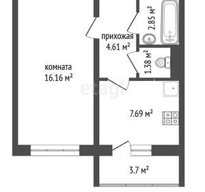 1-к квартира, вторичка, 33м2, 5/9 этаж