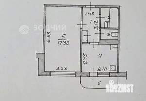 1-к квартира, вторичка, 33м2, 5/9 этаж