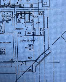 1-к квартира, вторичка, 42м2, 13/16 этаж