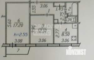 2-к квартира, вторичка, 51м2, 5/9 этаж