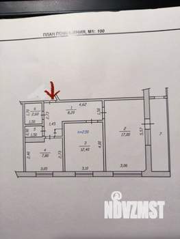 2-к квартира, вторичка, 49м2, 8/9 этаж
