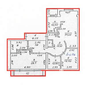4-к квартира, вторичка, 145м2, 12/14 этаж