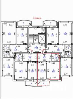 1-к квартира, вторичка, 41м2, 2/9 этаж