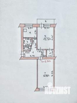 2-к квартира, вторичка, 48м2, 5/5 этаж