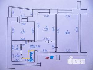 2-к квартира, вторичка, 58м2, 6/9 этаж