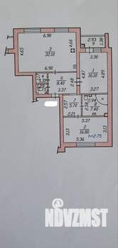 3-к квартира, вторичка, 93м2, 2/5 этаж