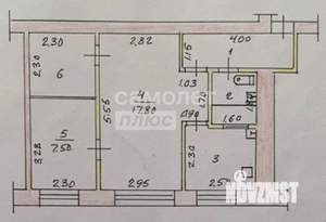 2-к квартира, вторичка, 44м2, 2/5 этаж