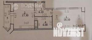 1-к квартира, вторичка, 52м2, 5/10 этаж