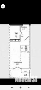 Студия квартира, вторичка, 24м2, 8/10 этаж