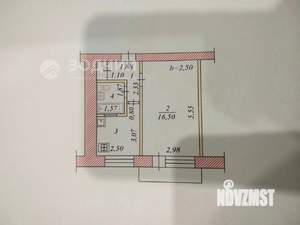 1-к квартира, вторичка, 33м2, 5/5 этаж