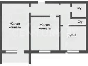 2-к квартира, вторичка, 54м2, 7/9 этаж