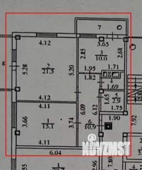 2-к квартира, вторичка, 63м2, 7/9 этаж