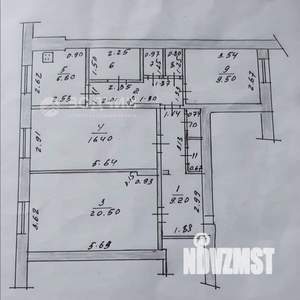 3-к квартира, вторичка, 75м2, 3/4 этаж