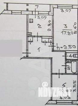 2-к квартира, вторичка, 56м2, 2/5 этаж