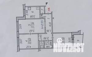 3-к квартира, вторичка, 71м2, 8/9 этаж