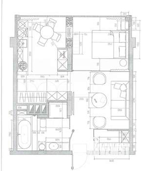 1-к квартира, вторичка, 52м2, 11/12 этаж