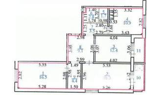3-к квартира, вторичка, 81м2, 7/16 этаж