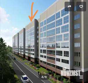 1-к квартира, вторичка, 38м2, 6/8 этаж