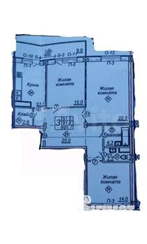 3-к квартира, вторичка, 101м2, 7/12 этаж