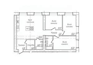 4-к квартира, вторичка, 97м2, 3/10 этаж