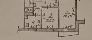 2-к квартира, вторичка, 50м2, 9/9 этаж