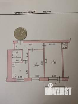 2-к квартира, вторичка, 43м2, 3/4 этаж