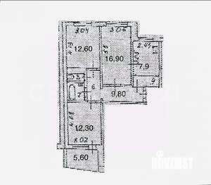 3-к квартира, вторичка, 70м2, 4/9 этаж