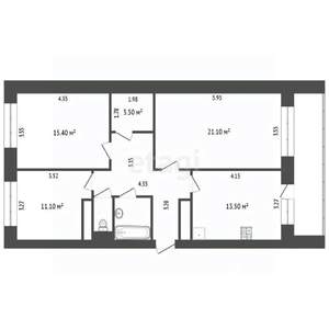 3-к квартира, вторичка, 91м2, 13/15 этаж