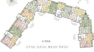 1-к квартира, вторичка, 42м2, 6/8 этаж