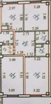 2-к квартира, вторичка, 54м2, 3/16 этаж