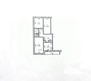 3-к квартира, вторичка, 67м2, 4/5 этаж