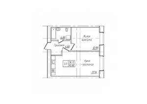 2-к квартира, вторичка, 46м2, 5/10 этаж