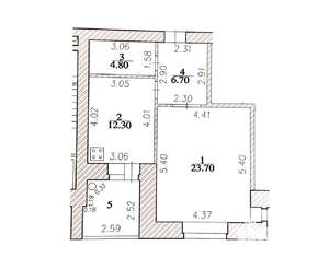1-к квартира, вторичка, 54м2, 2/18 этаж