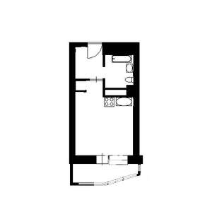 1-к квартира, вторичка, 35м2, 4/6 этаж