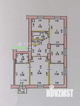 5-к квартира, вторичка, 95м2, 4/4 этаж