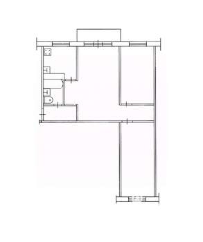3-к квартира, вторичка, 58м2, 4/5 этаж