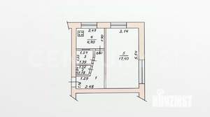 1-к квартира, вторичка, 30м2, 1/5 этаж
