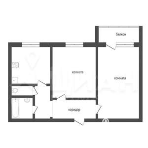 2-к квартира, вторичка, 54м2, 3/9 этаж