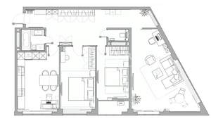 3-к квартира, вторичка, 101м2, 22/24 этаж